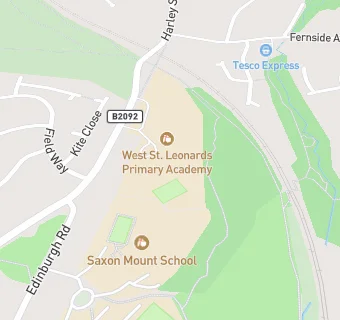 map for West St Leonards Primary School