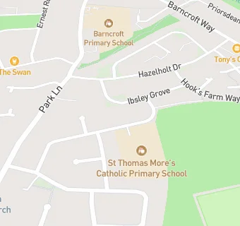 map for St Thomas Mores Infant & Junior School