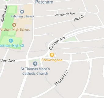 map for Chowringhee (previously Asiana Fusion)