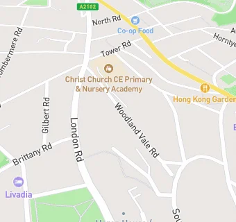 map for Christ Church C of E Primary School