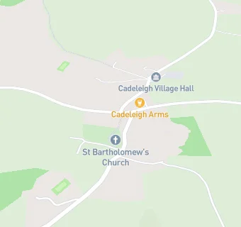 map for The Cadeleigh Arms