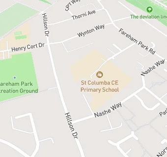 map for Fareham Park CofE (Controlled) Junior School