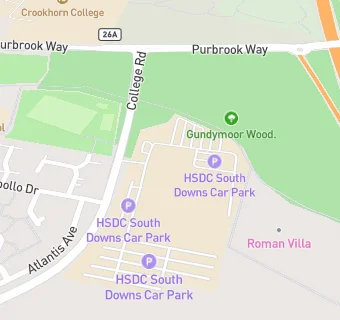 map for Aramark @ Havant & South Downs College