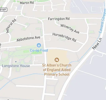 map for St Alban's Church of England Aided Primary School