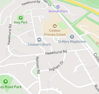 map for Coldean BrightLight