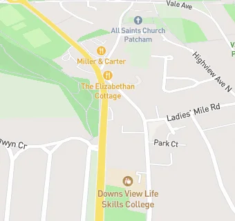 map for Patcham Service Station