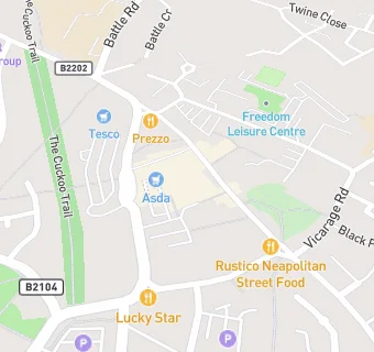 map for Asda Supermarket