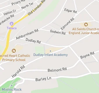 map for Dudley Infant Academy