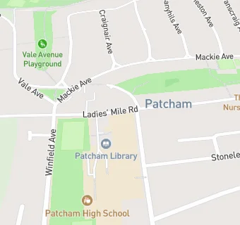 map for Patcham Junior School