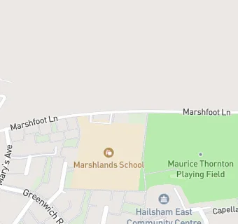 map for Marshlands Primary School