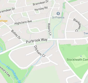 map for Mydentist, Purbrook Way, Havant