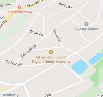 map for All Saints CofE Junior Academy