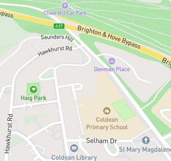 map for Breakfast Club - Coldean Primary School