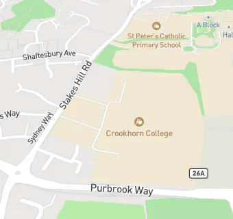 map for Crookhorn College