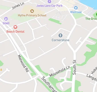 map for HYTHE UNITED REFORMED CHURCH