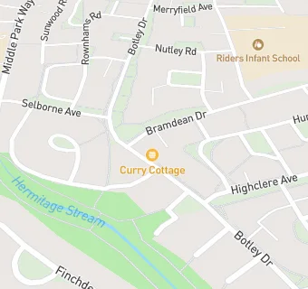 map for Curry Cottage