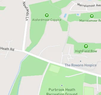 map for Purbrook Heath Bowling Club