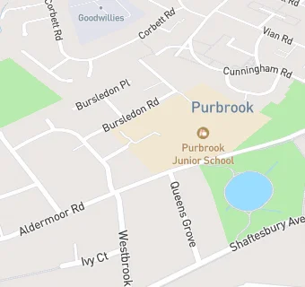 map for Purbrook Infant School