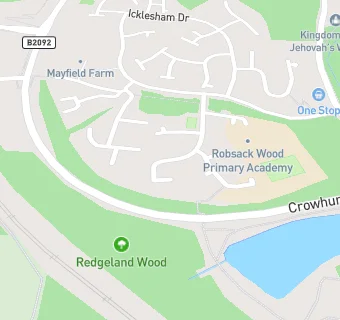 map for Robsack Wood Community Primary School