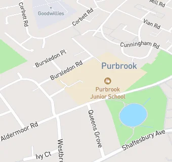 map for Purbrook Infant School