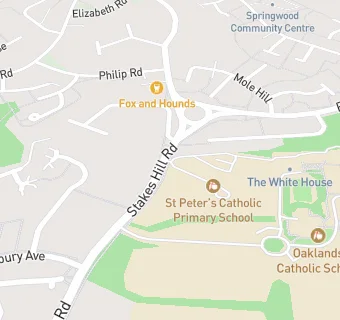 map for Holy Cross Junior School