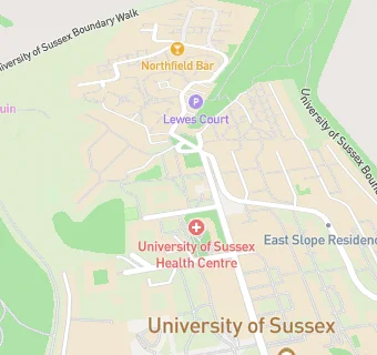 map for University Of Sussex Health Centre