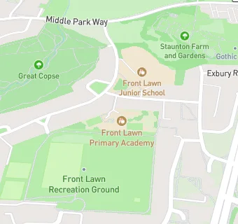 map for Front Lawn Primary Academy - Lower School