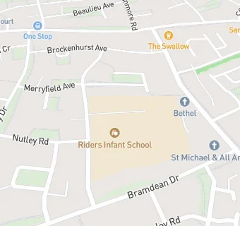 map for Riders Junior School