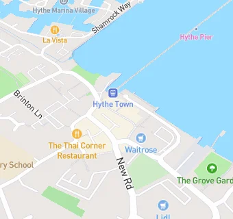 map for HARVEYS OF HYTHE