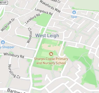 map for Park Families Sharps Copse Nursery