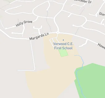 map for Verwood Church of England First School