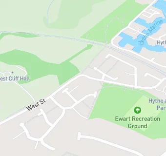 map for HARTFORD CARE LTD (5) WEST CLIFF HALL CARE HOME