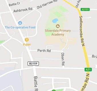 map for Silverdale Academy Canteen
