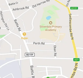 map for Silverdale Primary Academy