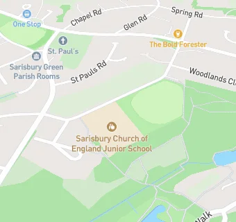 map for Sarisbury Church of England Junior School