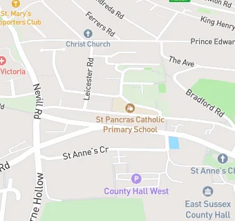 map for St Pancras Catholic Primary School