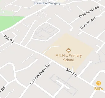 map for Waite End Junior School