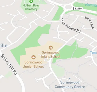 map for Springwood Infant School