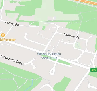 map for Sarisbury Green Social Club