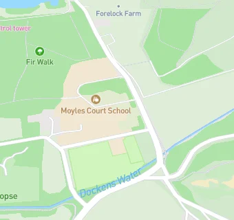 map for MOYLES COURT SCHOOL