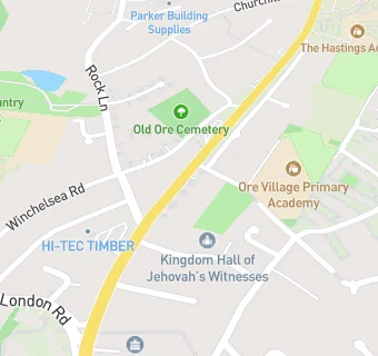 map for Ore Village Primary Academy