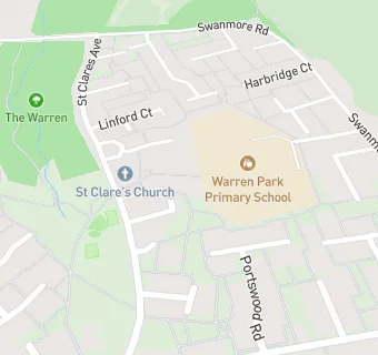 map for St Clare's Pre-School