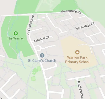 map for St Clares Pre-School