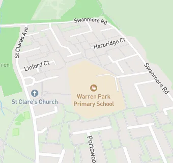 map for Warren Park Primary School