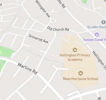 map for Hollington Infants' School