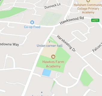 map for Hawkes Farm Academy