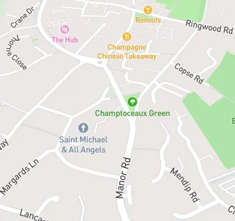 map for St Michael's Lunch Club