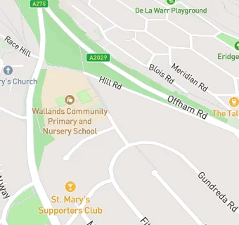 map for Wallands Community Primary School