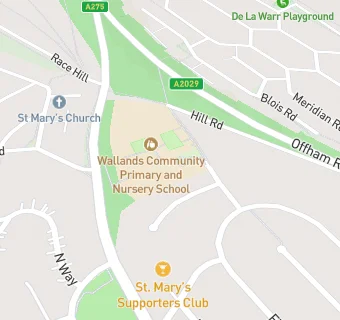 map for Wallands Community Primary and Nursery School