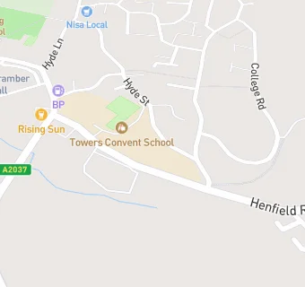 map for The Towers Convent School